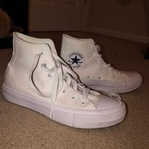 All white converse